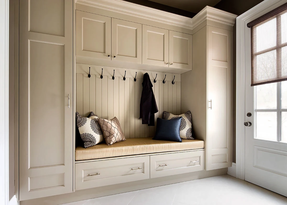 Matte finish kitchen cabinets showing contemporary style