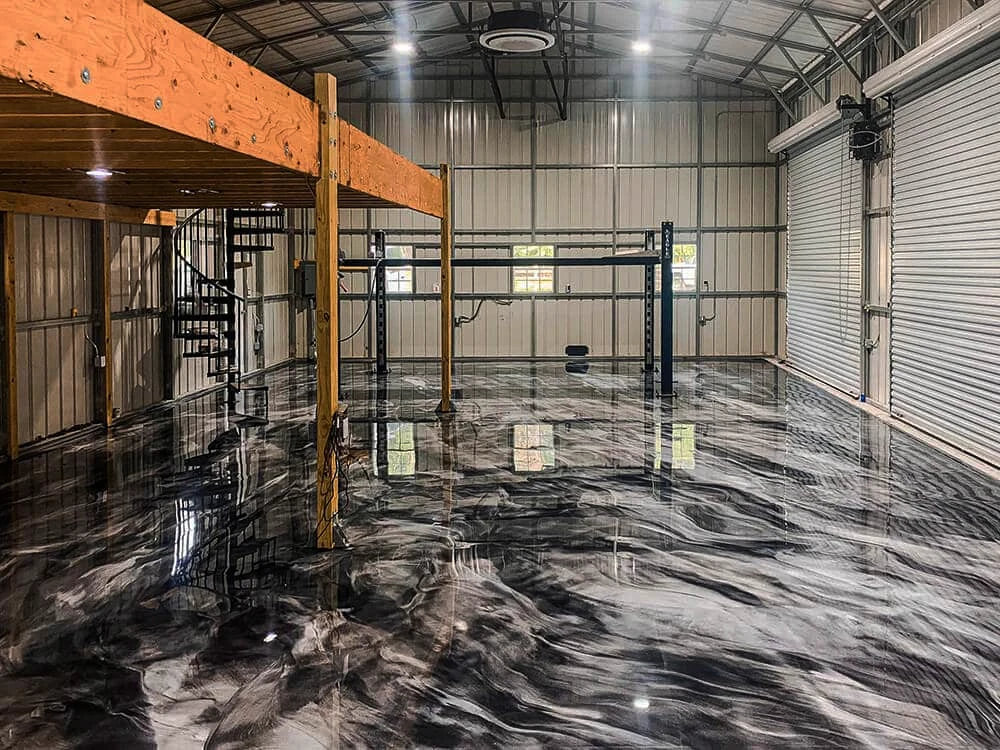 Pharmaceutical facility with specialty epoxy flooring system