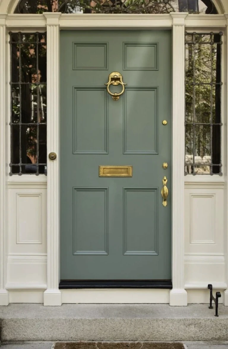 Beautifully painted front door with premium finish